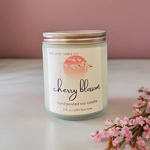 cherry blossom 9oz soy candle