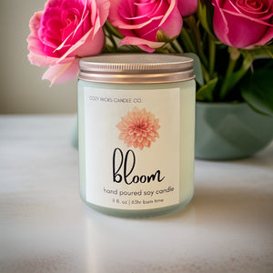 bloom 9oz soy candle