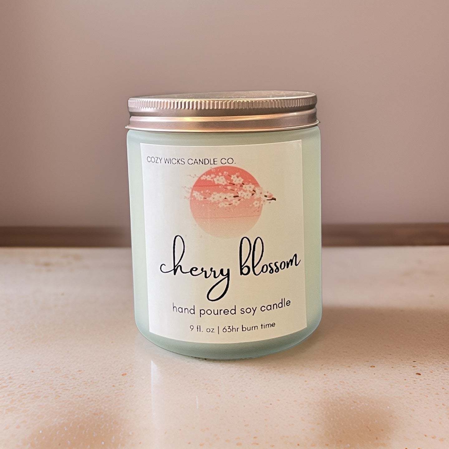 cherry blossom 9oz soy candle