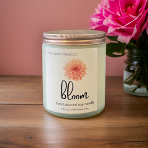 bloom 9oz soy candle